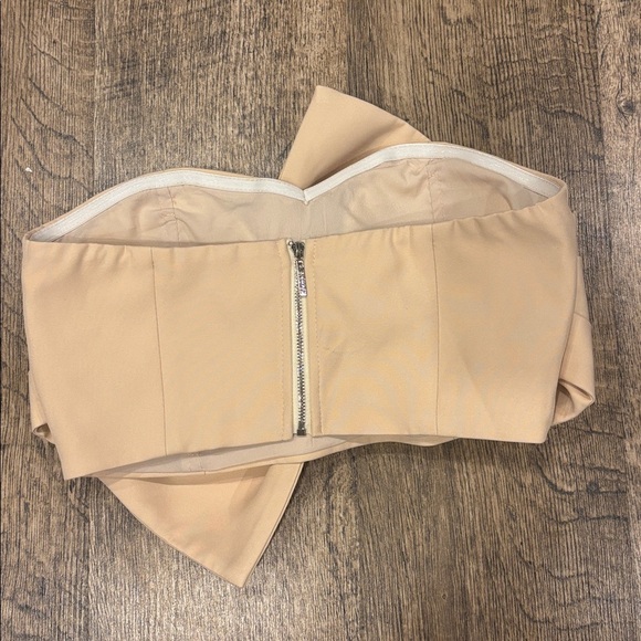 Chicwish Beige Sweet Knot Bustier Top (S) - Picture 4 of 8